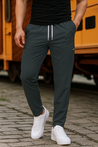 Stylische Trainingshose für Herren mit praktischen Taschen und moderner Passform – Anthrazit