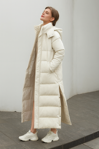 Damen Winterjacke Winddicht Elegant – Beige