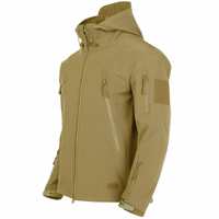 Herrenjacke mit Kapuze – Militärjacke für Outdoor-Aktivitäten – Khaki