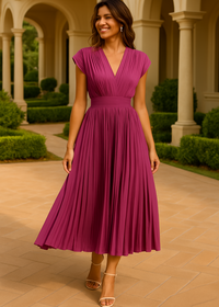 Elvira - Elegantes Sommerkleid – Lila