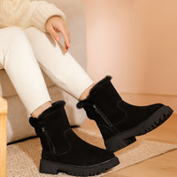 Maëlle | Unverzichtbare Winterstiefel mit Fellfutter – Schwarz