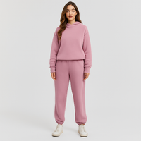 Ultimatives Komfort-Set aus Hoodie und Jogginghose – Gemütliche 2-teilige Loungewear für Frauen – Rosa