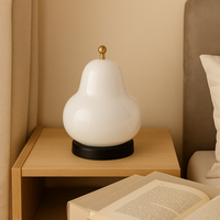 GlowPear – Pæreförmige Touch-Dimmerlampe mit warmem Licht – Weiß