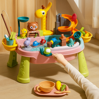 TinyFishers – Fischspielzeug mit Wasserwasch für frühkindliche Bildung – Hellrosa