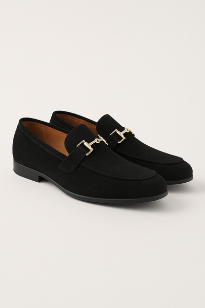 Benjamin mit Goldschnalle Wildlederloafer