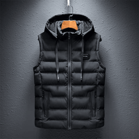 GRIFFINE – Ärmelose Outdoor-Jacke – Schwarz