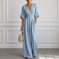 Olyara - Maßgeschneiderter Jumpsuit – Hellblau