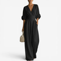 Olyara - Maßgeschneiderter Jumpsuit – Schwarz