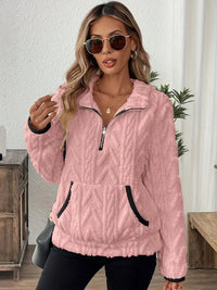 Marlene | Flauschiger Kuscheliger Pullover – Rosa