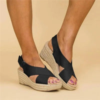 Amelie | Komfort Sandalen Damen Chic – Schwarz