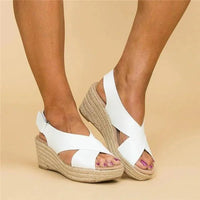 Amelie | Komfort Sandalen Damen Chic – Weiß