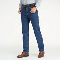 Jeans für Herren - Sommerliche Stretch Hose in Regular Fit – Dunkelblau