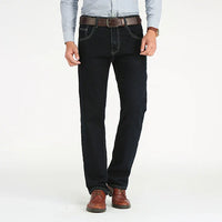 Jeans für Herren - Sommerliche Stretch Hose in Regular Fit – Schwarz