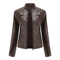 Led | Lederjacke für Damen – Kaffee