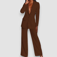 Alessandra | Elegante Business-Set – Braun