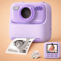 SnapJoy | Bunte Sofortbildkamera für Kinder mit HD-Selfie-Funktion – Lila