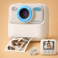 SnapJoy | Bunte Sofortbildkamera für Kinder mit HD-Selfie-Funktion – Weiß
