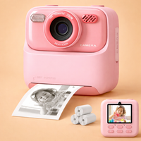 SnapJoy | Bunte Sofortbildkamera für Kinder mit HD-Selfie-Funktion – Rosa