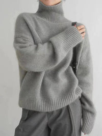 CASHMERE ROLLKRAGENPULLOVER | WEICHER ELEGANZ GARANTIERT – Grau