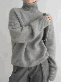 Kohira | Eleganter Rollkragenpullover – Grau