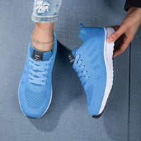 Bequeme Damensneaker mit atmungsaktivem Design – Hellblau
