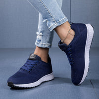 Bequeme Damensneaker mit atmungsaktivem Design – Blau