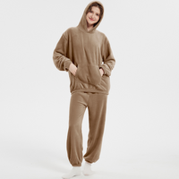 Comfysa | Ultra-weiches Fleece Set für Damen – Braun