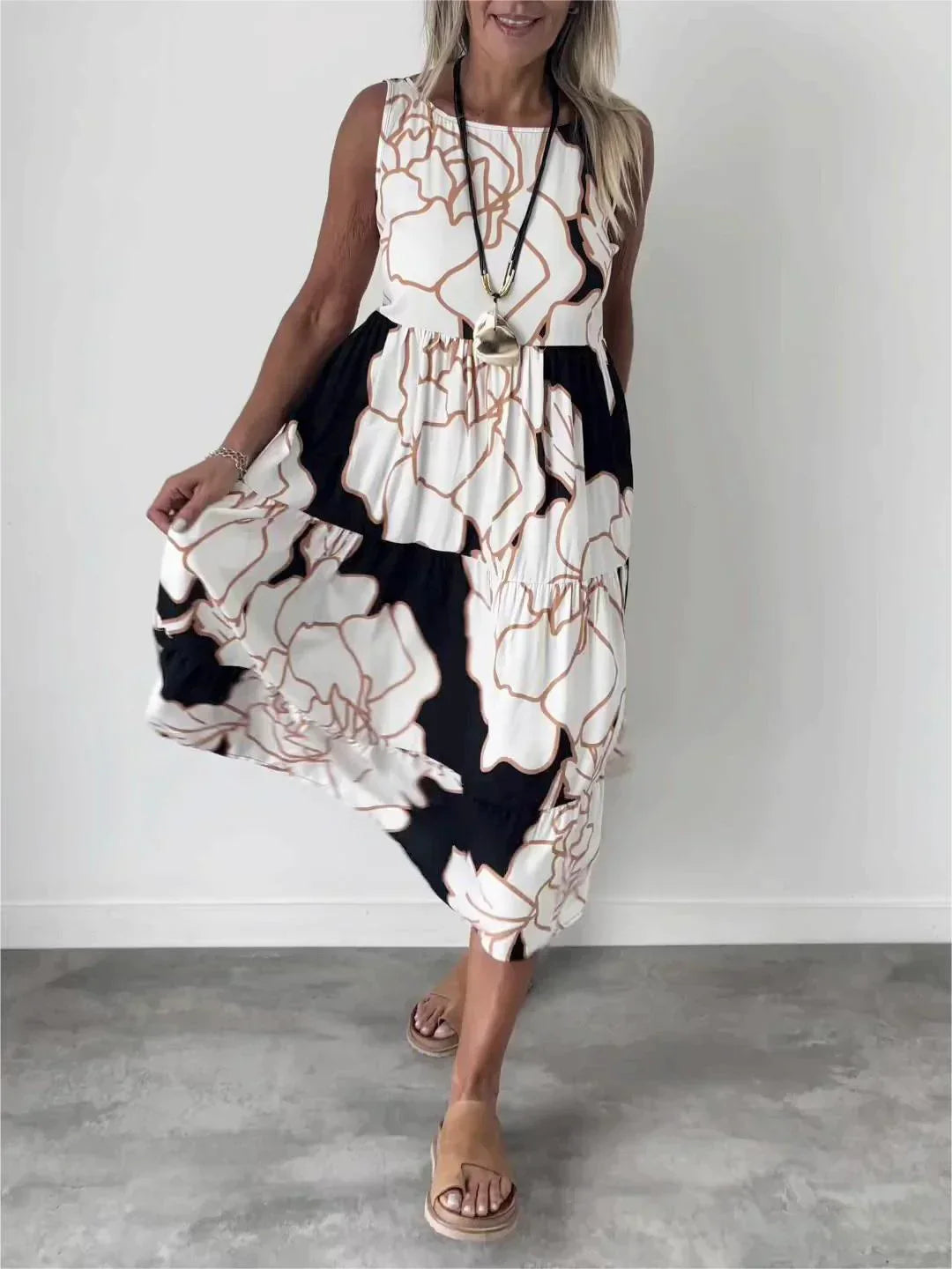 Eunice - Blumenmusterkleid