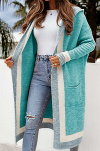 Poirinae | Winter Eleganz Kapuzen-Cardigan – Grün