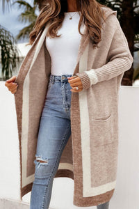 Poirinae | Winter Eleganz Kapuzen-Cardigan – Khaki