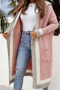 Poirinae | Winter Eleganz Kapuzen-Cardigan – Hellrosa