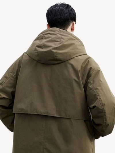 Malik - Klassischer Trenchcoat mit Kapuze