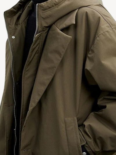 Malik - Klassischer Trenchcoat mit Kapuze