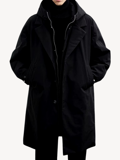 Malik - Klassischer Trenchcoat mit Kapuze