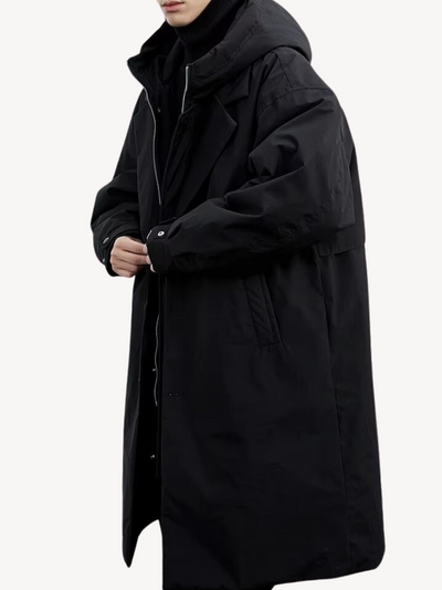 Malik - Klassischer Trenchcoat mit Kapuze