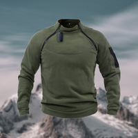 Pullover Herren Fleece Mit Reißverschluss | Outdoor Komfort – Grün