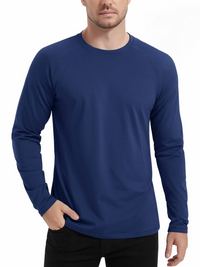 Teraxo | Atmungsaktives Langarmshirt für Herren Winter – Marine