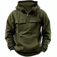 Klassische, modische Jacke - ideal für Herren im Herbst/Winter – Oliv