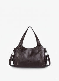 Dakota Schultertasche | Elegante & Praktische Tasche aus Veganem PU-Leder – Braun