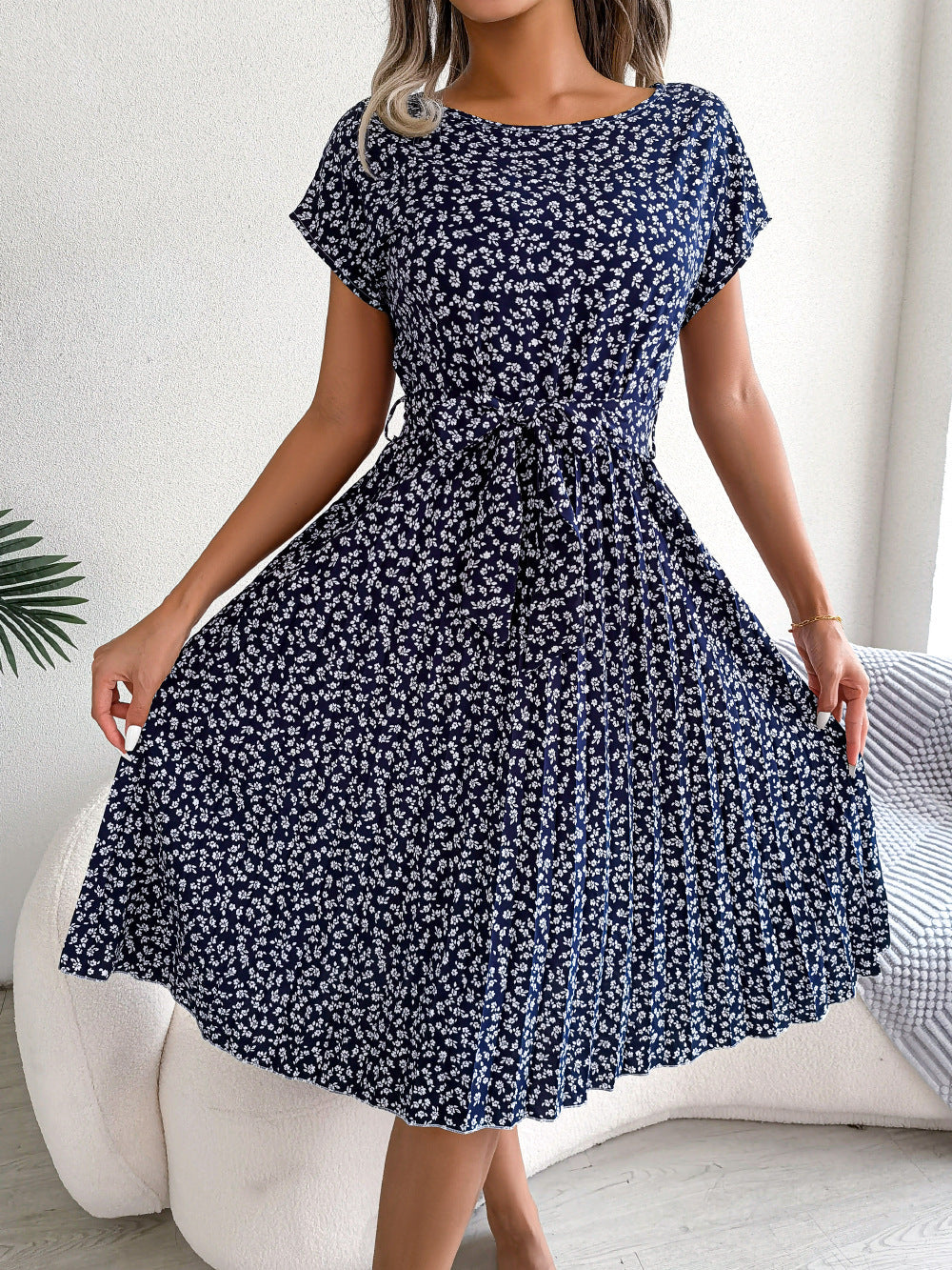 Kima | Elegantes Sommerkleid mit Blumendruck