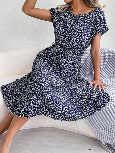 Kima | Elegantes Sommerkleid mit Blumendruck