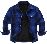 David | Stylische Holzfäller-Jacke Herren robust & warm – Dunkelblau