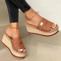 Leila | Natürliche Eleganz Sandalen – Braun