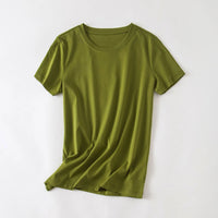 Minimalistisches Herren Basic T-Shirt – Grün