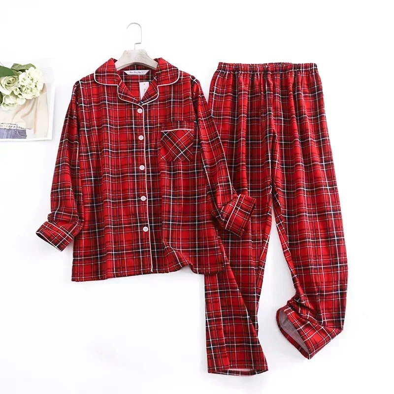 Bequemes Damen Pyjama-Set mit lebendigen Mustern | Zweiteiler