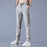 CHARLIE - JOGGER UNISEX MIT GERADEN SCHNITT – Hellgrau