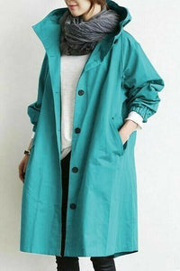 Wasserdichte Damen Windjacke mit Kapuze | Leicht & Atmungsaktiv – Blau