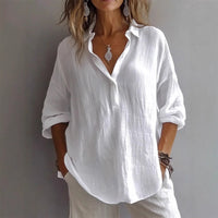 Elegante Casual Damen Bluse – Weiß