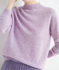 Damen Luxus Kaschmirpullover | Weich & Elegant – Hellviolett