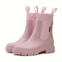Damen-Luxus Stiefel, Wasserdicht – Rosa